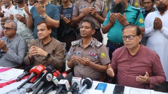 হযরত শাহজালাল (রহ.) মাজারে পবিত্র উরুস উপলক্ষে আইনশৃঙ্খলা সংক্রান্ত ব্রিফিং অনুষ্ঠিত
