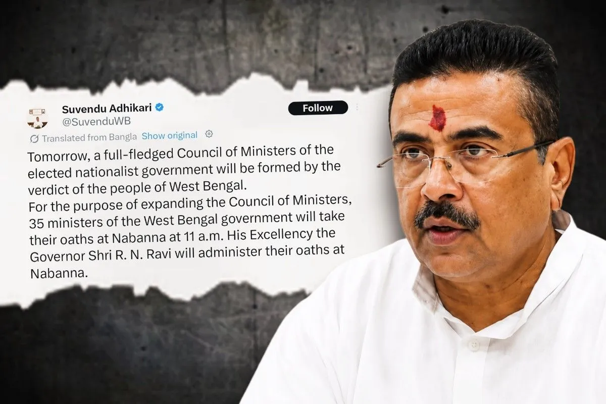 সোমবারই শপথগ্রহণ! ৩৫ জন মন্ত্রীকে নিয়ে পূর্ণাঙ্গ মন্ত্রিসভা গড়ছেন মুখ্যমন্ত্রী শুভেন্দু অধিকারী