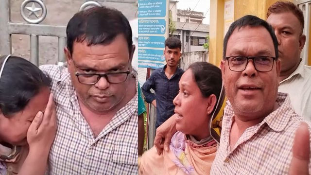 কারামুক্ত স্বামীকে জড়িয়ে কাঁদলেন স্ত্রী, আবার ধরে নিয়ে গেলো ডিবি পুলিশ