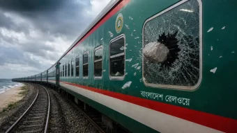 ব্রাহ্মণবাড়িয়ায় চলন্ত ট্রেনে পাথর নিক্ষেপে একজন হারালেন চোখ, আরেকজনের মাথায় ৫ সেলাই, তদন্তে
