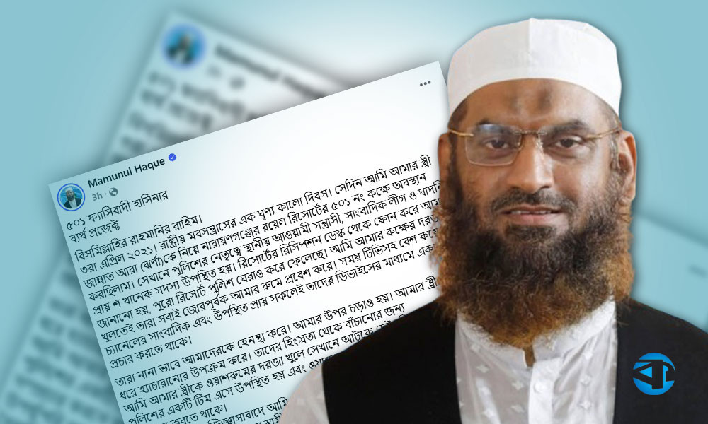 মামুনুল হক নারায়ণগঞ্জে রিসোর্টের ‘৫০১ নম্বর কক্ষ’ নিয়ে মুখ খুললেন