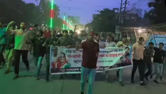 ঝিনাইদহে ছাত্রলীগের ঝটিকা মিছিল, সন্ত্রাসবিরোধী আইনে গ্রেপ্তার ৩