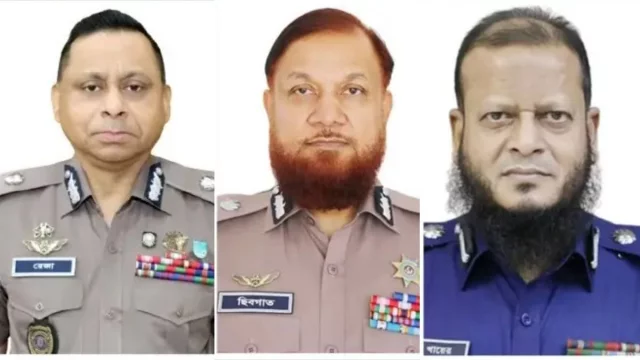 অবসরে গেলেন পুলিশের ৩ ঊর্ধ্বতন কর্মকর্তা