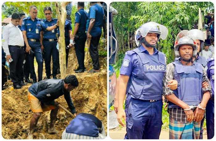 রাজনগরে স্ত্রীকে হত্যা করে ৮ ফুট মাটির নিচে লাশ গুম, ১৯ দিন পর মরদেহ উদ্ধার,  স্বামী কারাগারে, আরও একজন আটক
