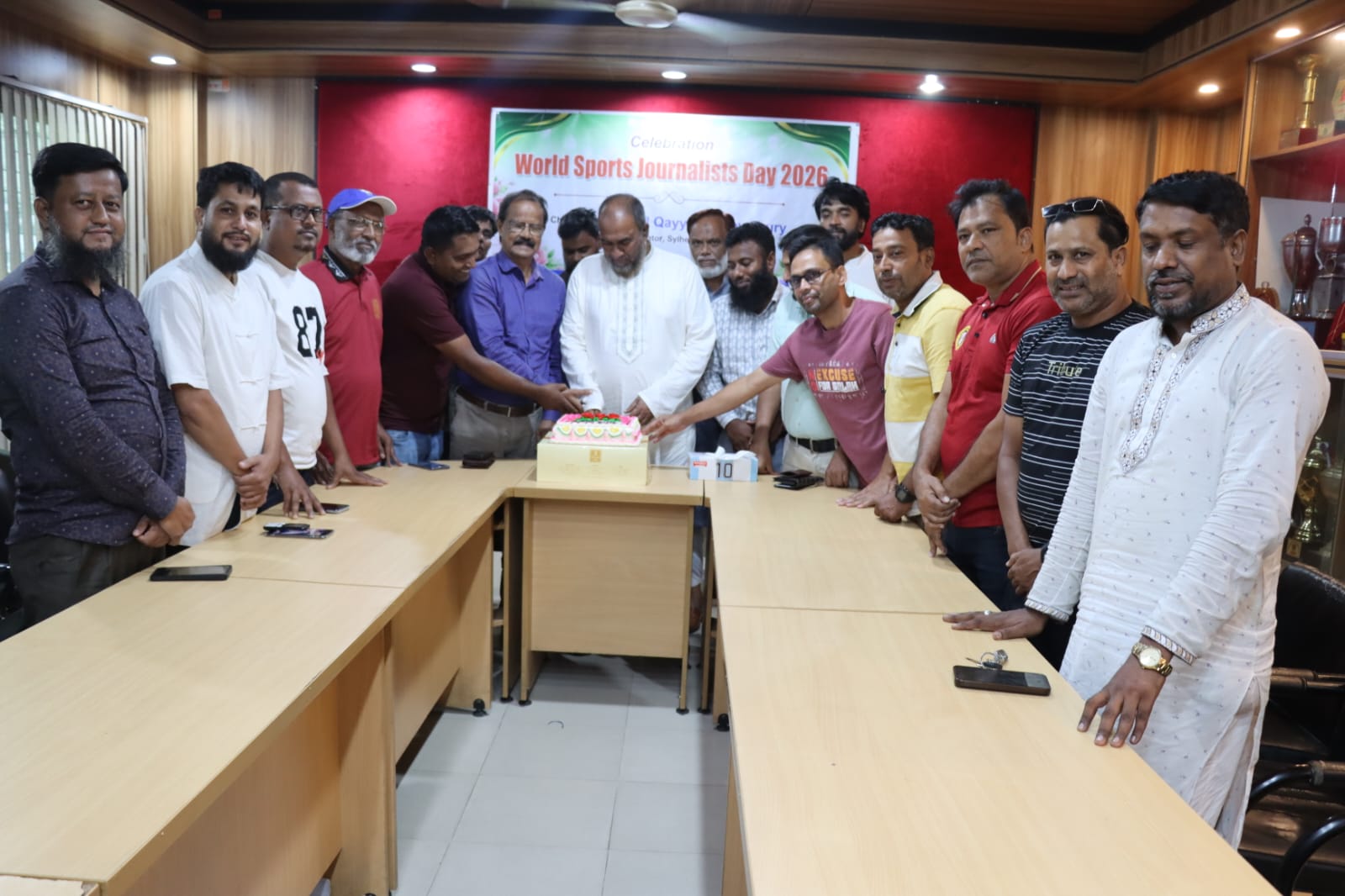 বর্ণাঢ্য আয়োজনে সিলেটে বিশ্ব ক্রীড়া সাংবাদিক দিবস উদযাপন