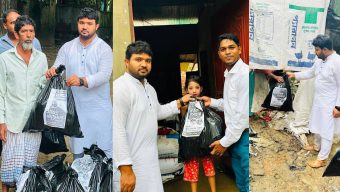 লোহাগাড়ায় বানভাসি মানুষের পাশে ‘সামরাস ট্রাভেলস’: বিতরণ করা হলো মানবিক উপহার