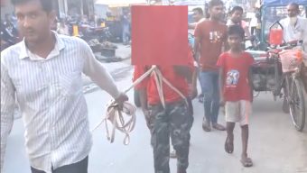 চুরির অভিযোগে দড়িতে বেঁধে ঘোরানোর ভিডিও ভাইরাল