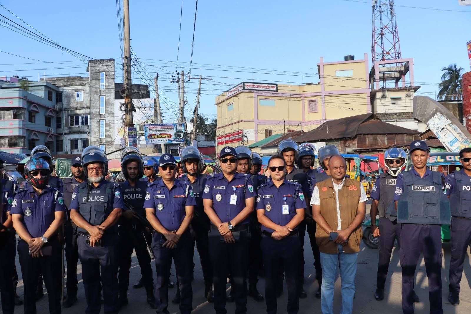 জরুরি পরিস্থিতি মোকাবিলায় হবিগঞ্জ জেলা পুলিশের ফোর্স মোবিলাইজেশন ড্রিল