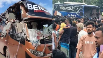 বগুড়ায় ও সিলেটে দুই ঘণ্টার ব্যবধানে সড়ক দুর্ঘটনায় শিশুসহ প্রাণ গেল ১৫ জনের