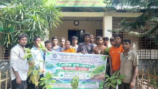 পরিবেশ রক্ষা ও সবুজায়নের লক্ষ্যে রংপুরে বাংলাদেশ বৌদ্ধ যুব পরিষদের বৃক্ষরোপণ