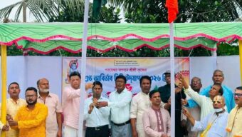 রাজনগরের চাটুরা শ্রী শ্রী মদনমোহন সেবাশ্রমের গোবিন্দ মন্দিরে জন্মাষ্টমী উদযাপন