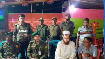 বাঘায় শান্তিপূর্ণ পূজা উদযাপনে পুলিশ-আনসার ও ভিডিপির সতর্ক পাহারা