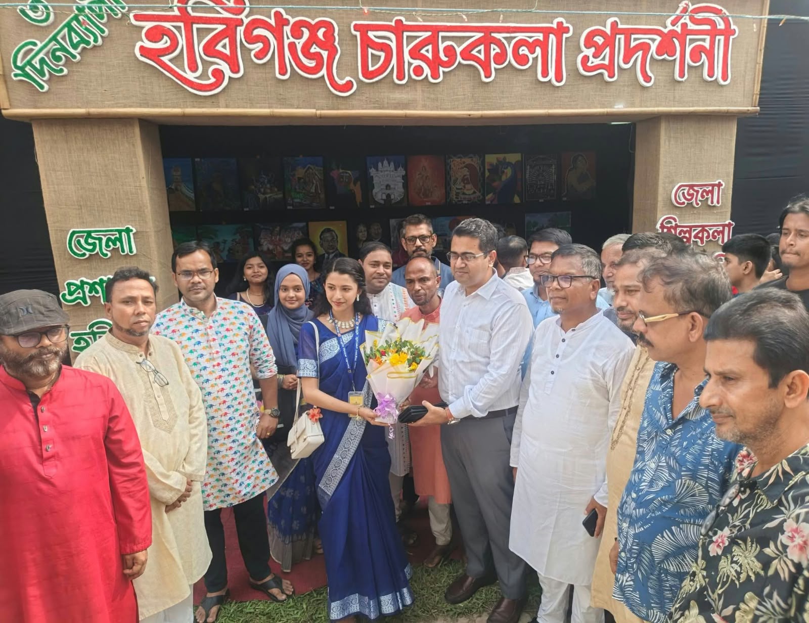 হবিগঞ্জে শুরু হলো তিন দিনব্যাপী চারুকলা প্রদর্শনী, কর্মশালা ও প্রতিযোগিতা