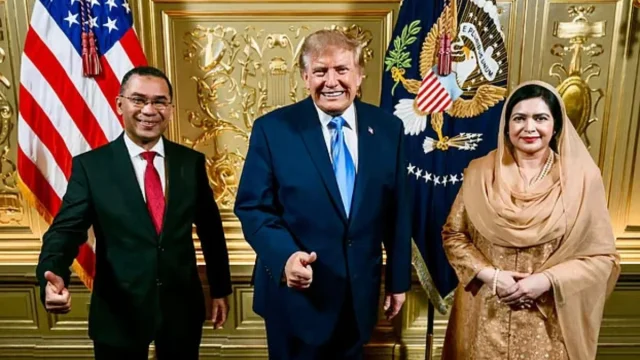 সস্ত্রীক প্রধানমন্ত্রীর সঙ্গে ট্রাম্পের ছবি নিয়ে প্রেস উইংয়ের ব‍্যাখ‍্যা