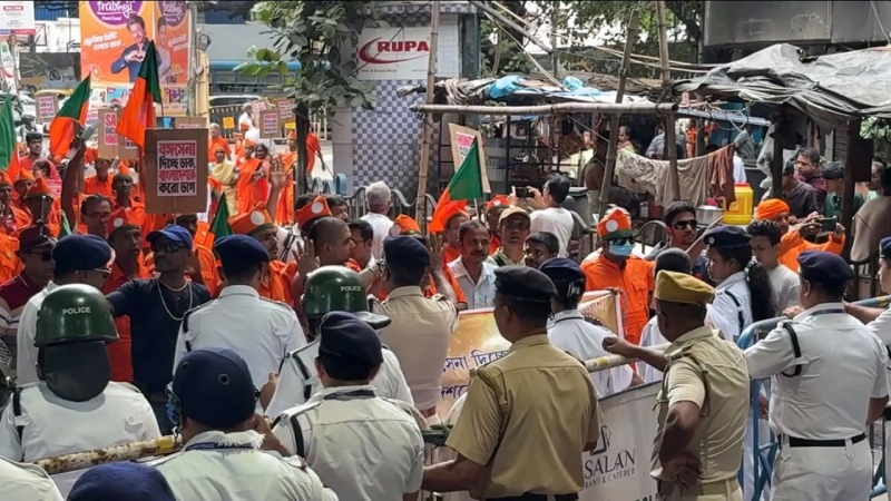 কলকাতায় বাংলাদেশ উপ-হাইকমিশন ঘেরাওয়ের চেষ্টা কট্টর হিন্দুত্ববাদীদের