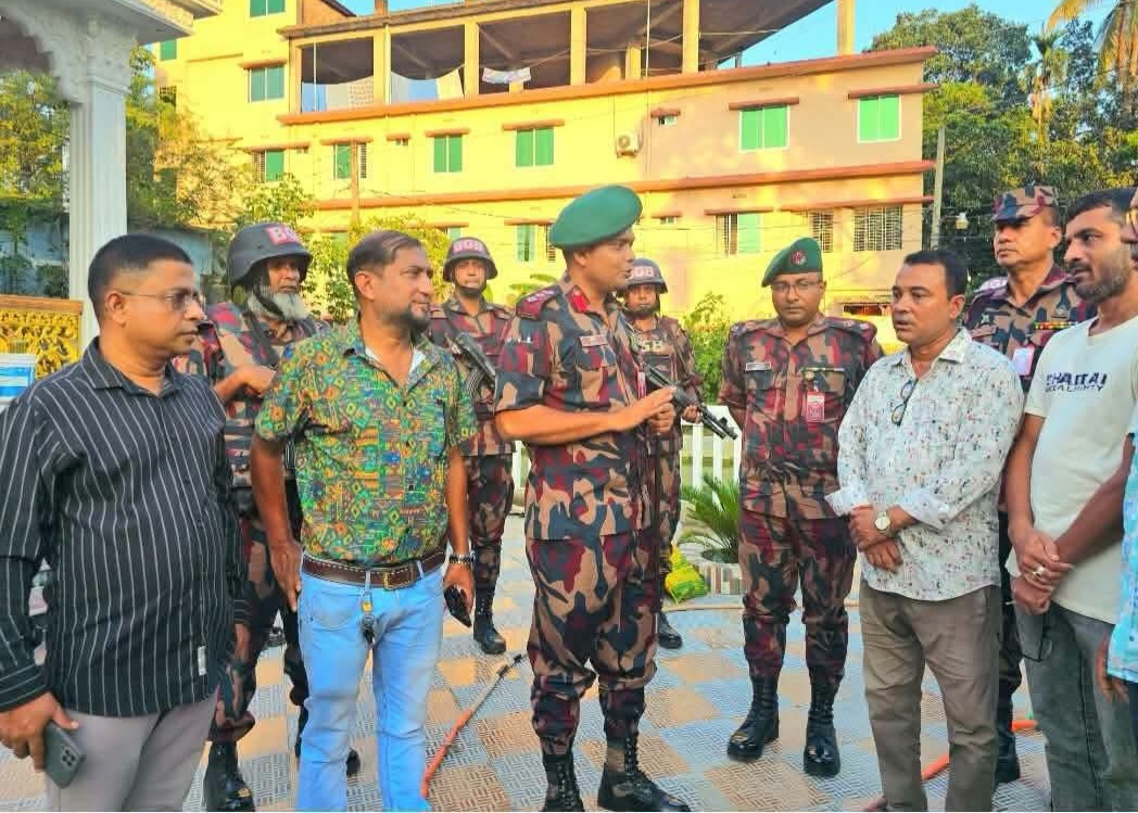 শ্রীমঙ্গলে ১০৯ পূজামণ্ডপের নিরাপত্তায় বিজিবির ১২ প্লাটুন